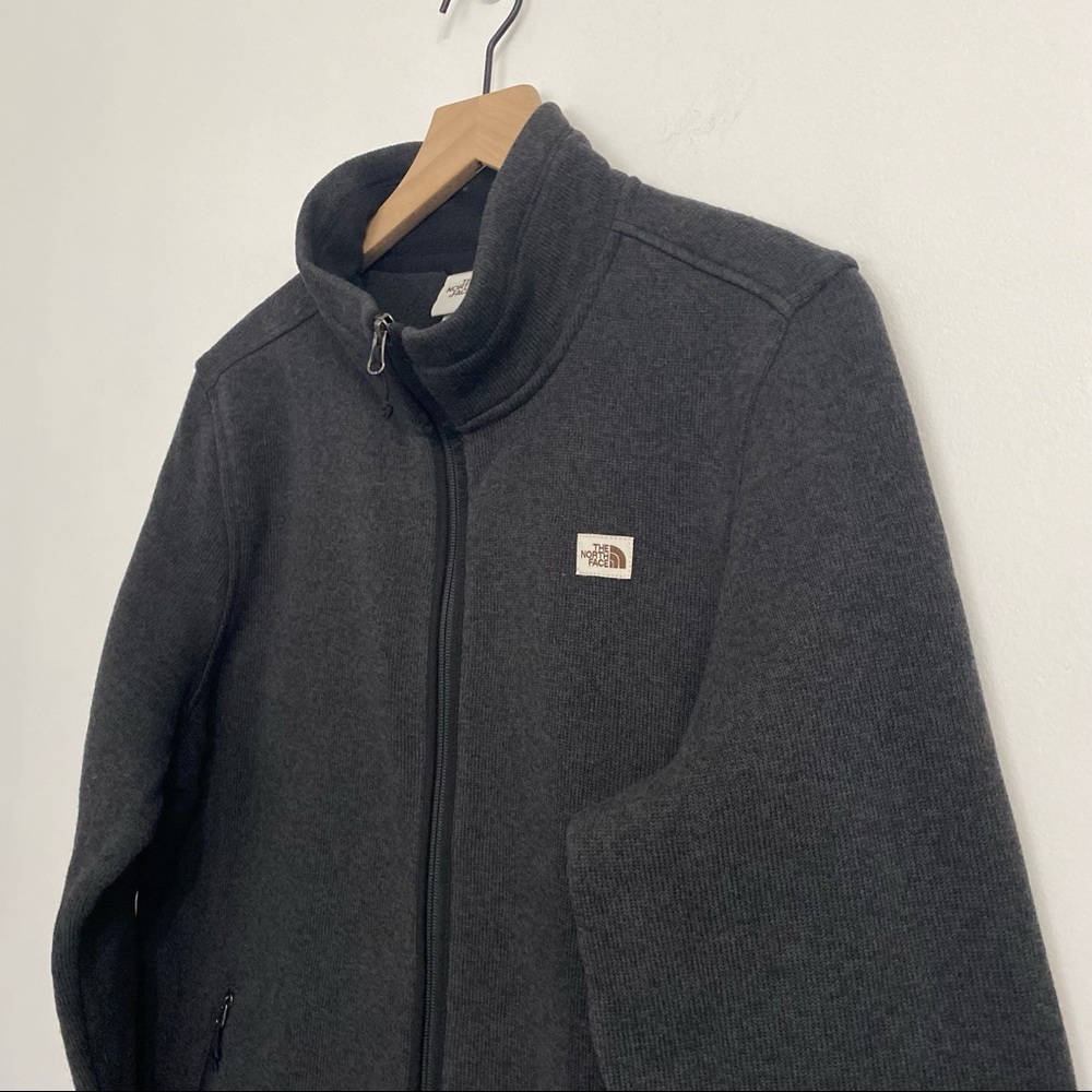 The North Face Size XL Black Heather Crescent Full Zip Jacket - Picture 5 of 12